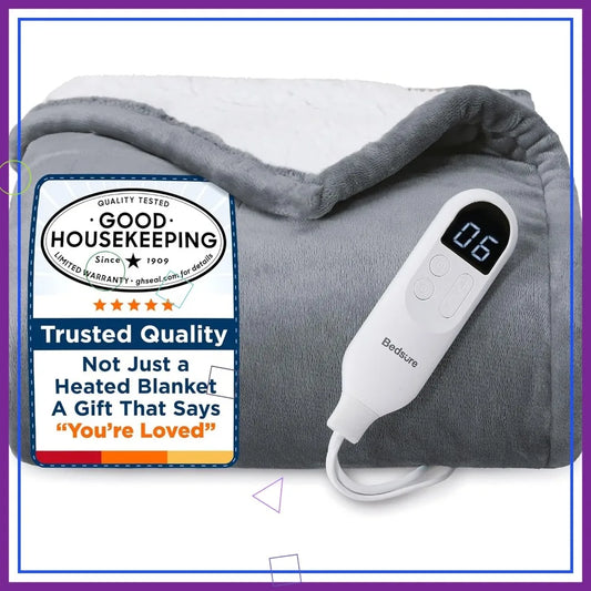 Instant Warmth Luxury Electric Heated Blanket – Ultra-Soft Comfort for Cold Winter Nights